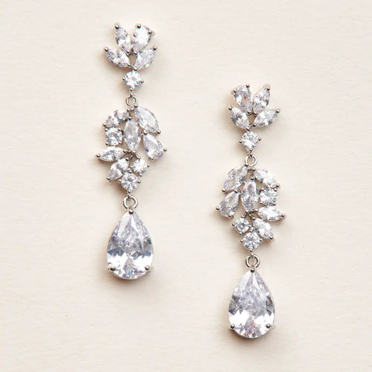 Helena Cz Dangle Earrings