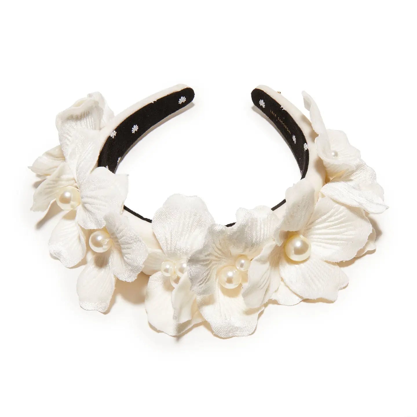 Ivory Magnolia Velvet Headband