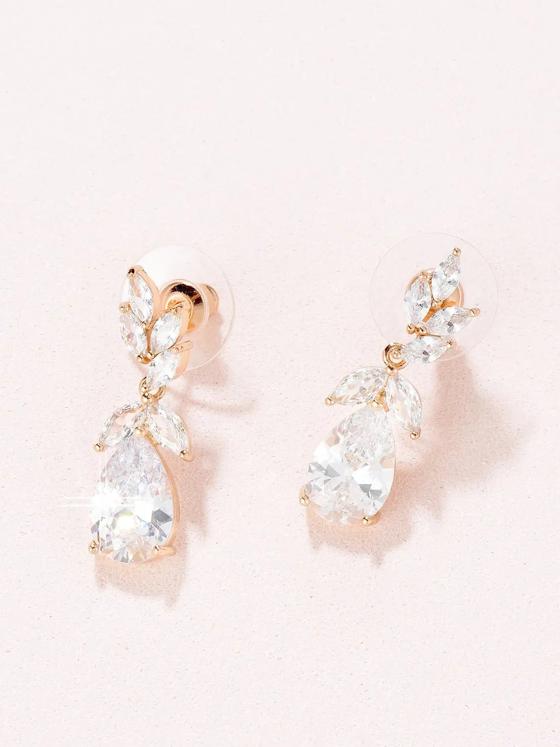 Amelie Cz Earrings in Silver